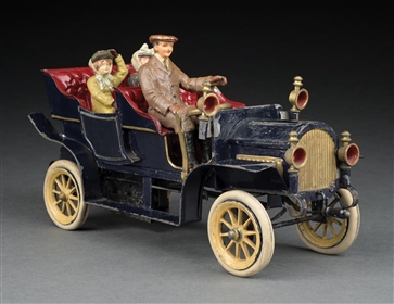 BING HAND-PAINTED CLOCKWORK-POWERED 4-SEAT OPEN TOURING CAR