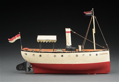 MARKLIN HAND-PAINTED ELECTRIC-POWERED "ELECTRA" BOAT
