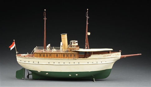 MARKLIN CAT. REF. 5064/41 HAND-PAINTED CLOCKWORK-POWERED "JOLANDA" YACHT