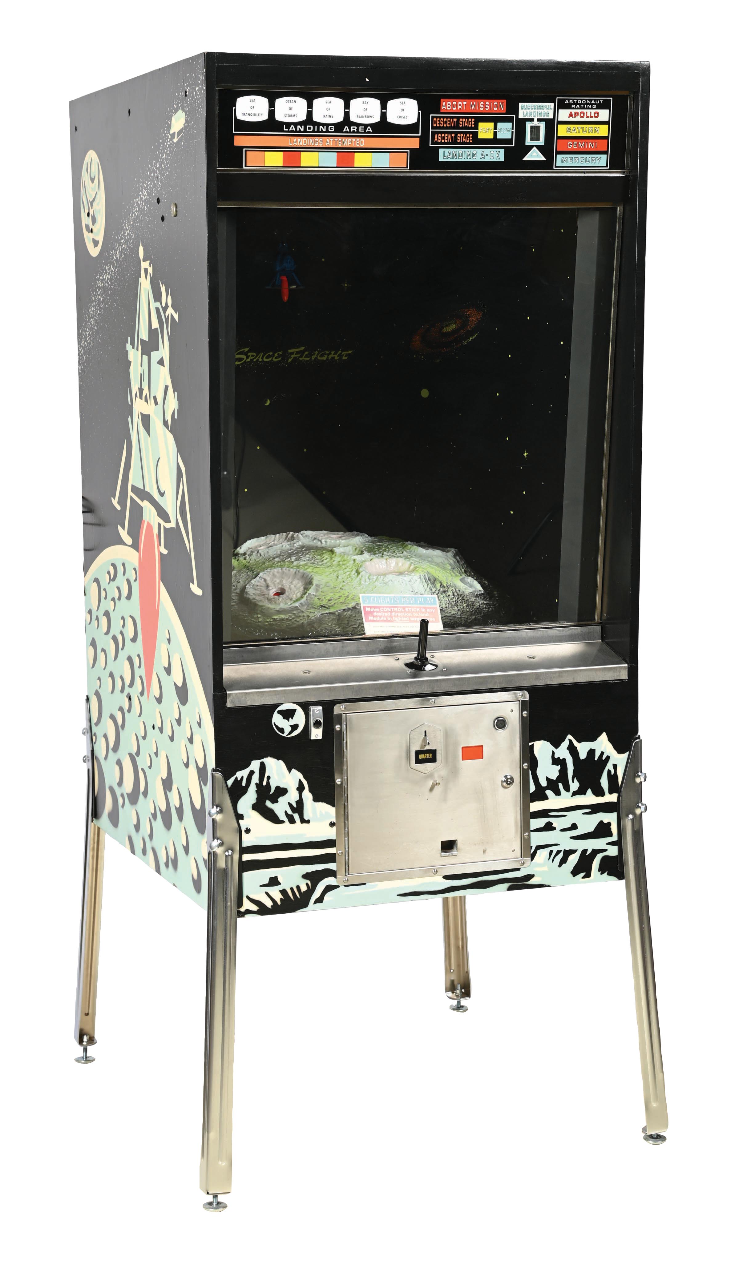 Lot Detail - 25¢ BALLY SPACE FLIGHT ARCADE MACHINE