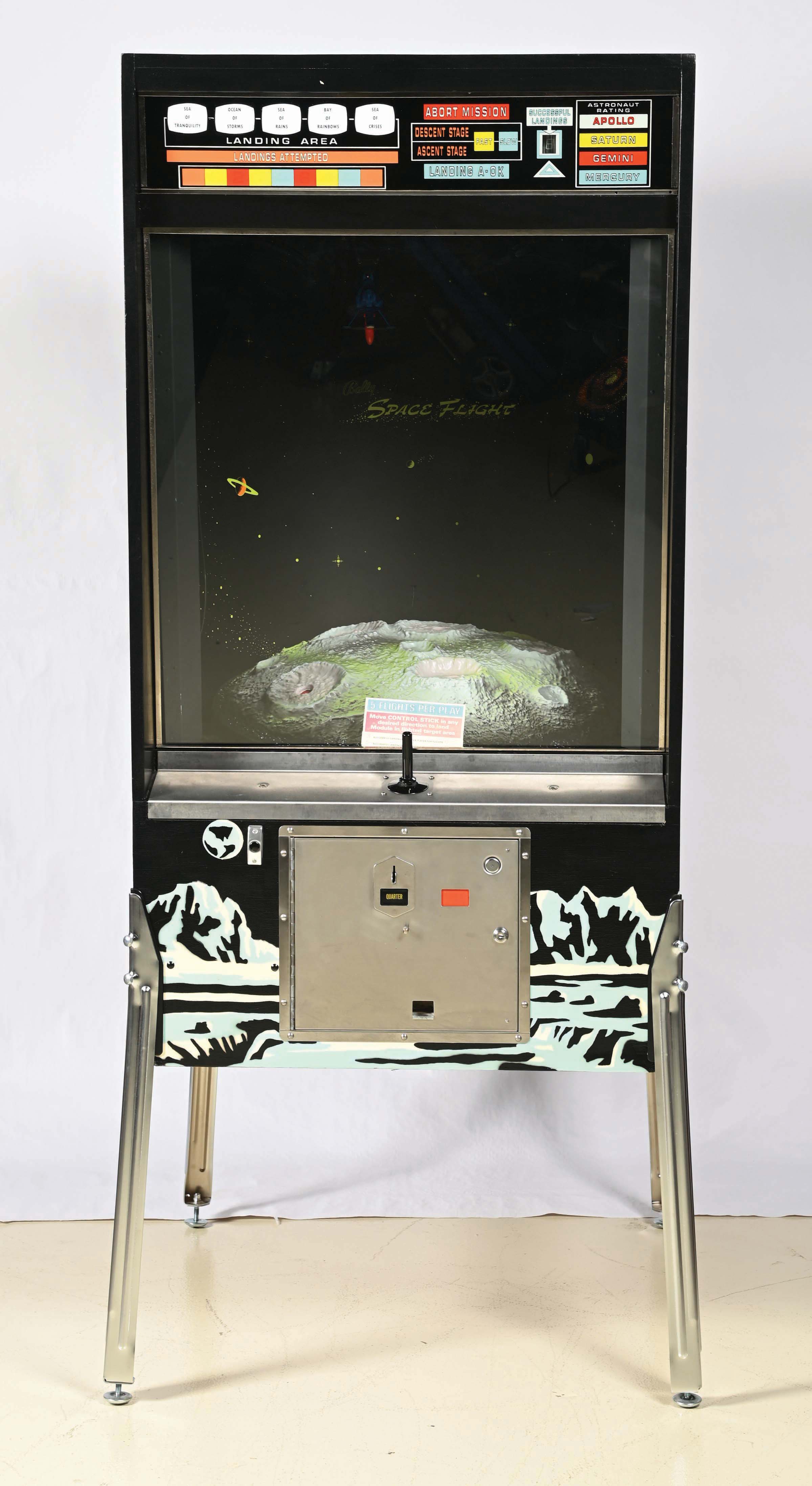 Lot Detail - 25¢ BALLY SPACE FLIGHT ARCADE MACHINE