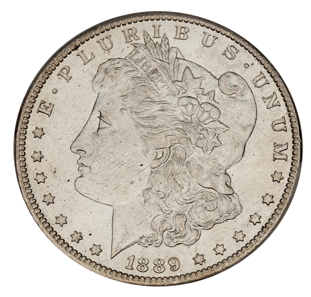 1889-CC $1 MS64 GOLD RIVER PCGS. 