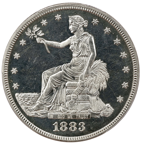 1883 T$1 PR65+CAM PCGA. CAC. 