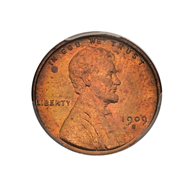 1909-S VDB 1C MS64RD PCGS.