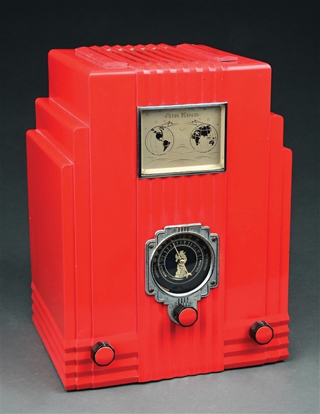 AIR KING MODEL 52 PLASKON RADIO IN RED
