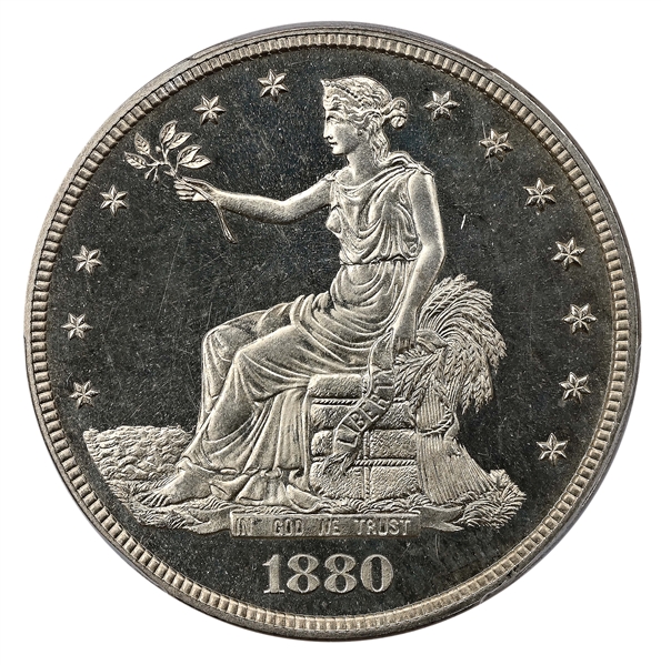 1880 T$1 PR65CAM PCGS. 