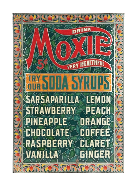 DRINK VERY HEALTHFUL MOXIE MENU BOARD SIGN