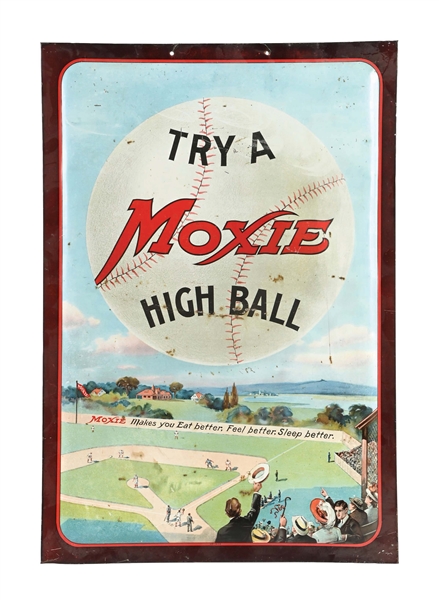 TRY A HIGH BALL MOXIE BASEBALL SIGN
