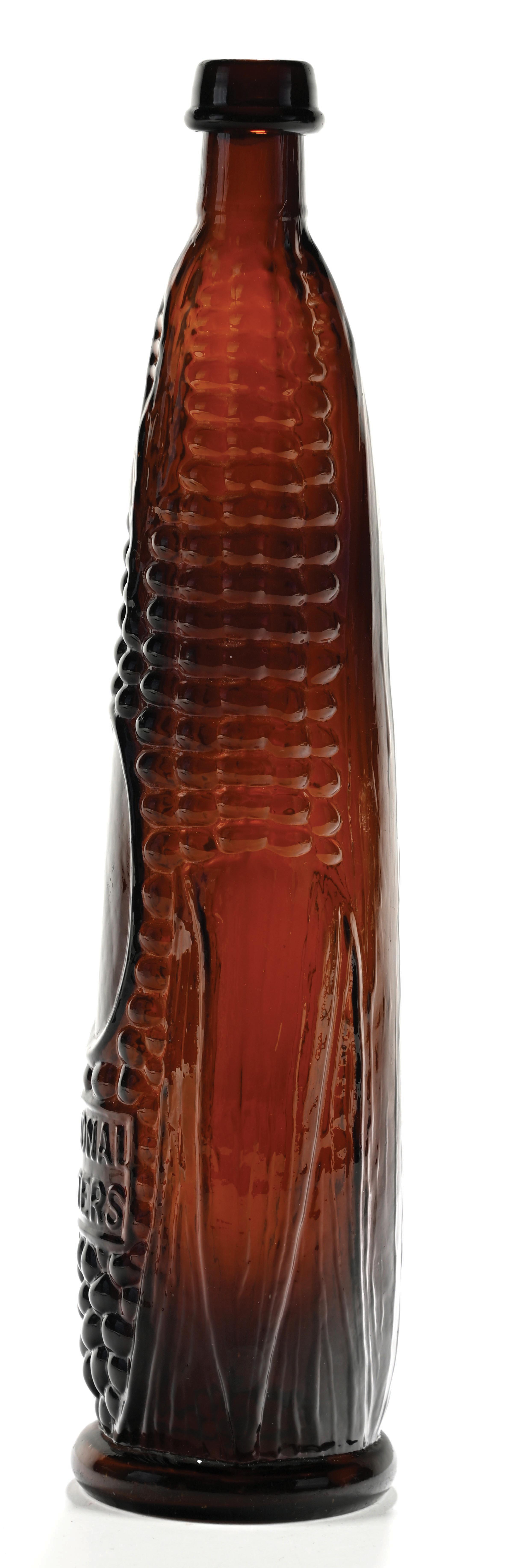 Lot Detail - NATIONAL BITTERS FIGURAL EAR OF CORN AMBER BOTTLE