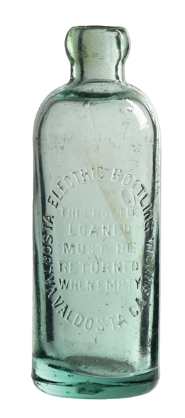 SCARCE ELECTRIC BOTTLING WORKS HUTCHINSON BOTTLE