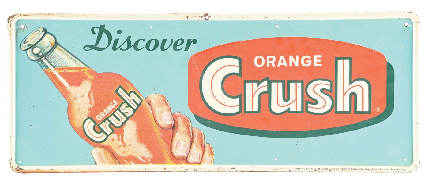 ORANGE CRUSH SIGN W/ BOTTLE GRAPHIC 