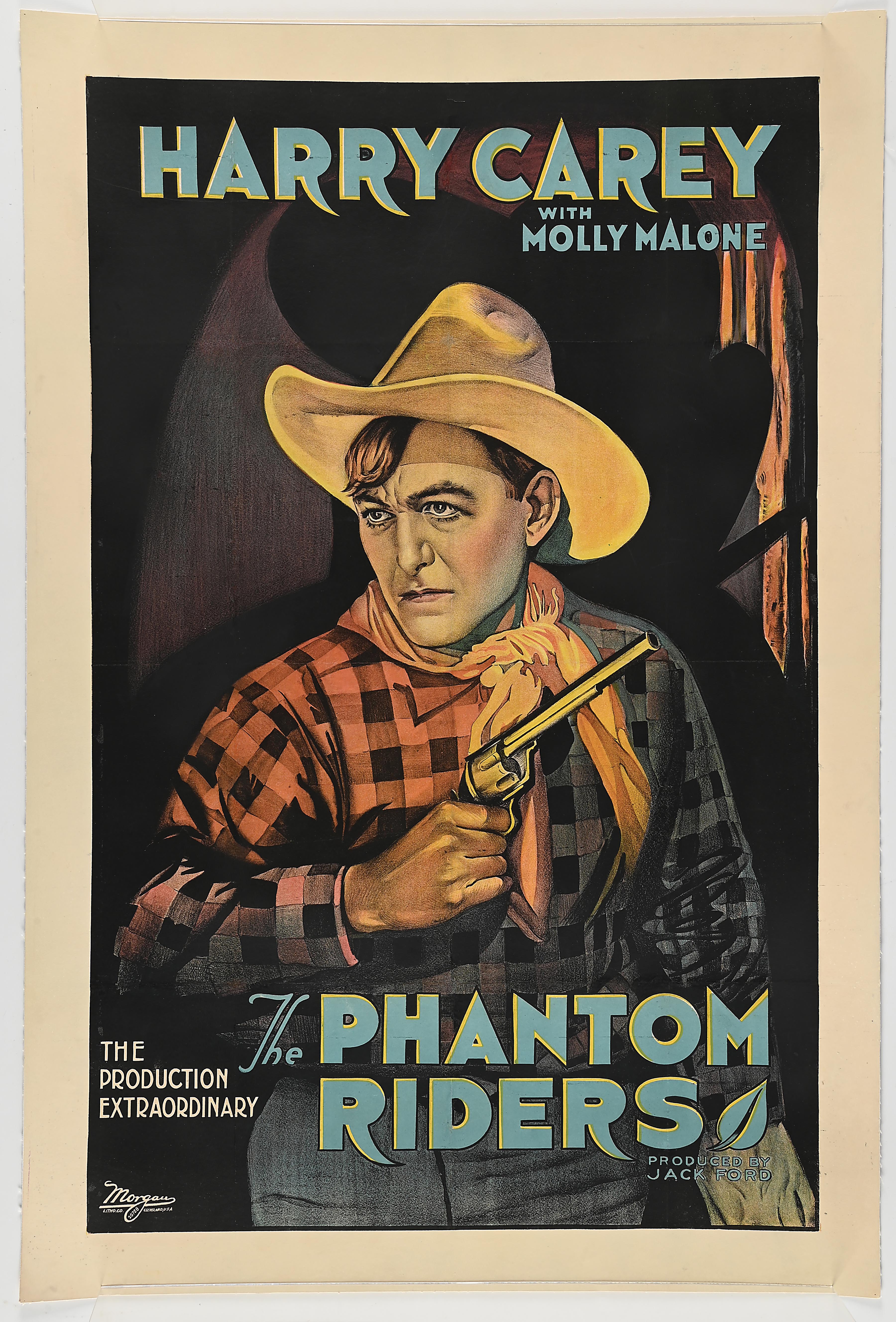 Harry Bateman Rider Lot Detail - A PAIR OF HARRY CAREY MOVIE POSTERS,
