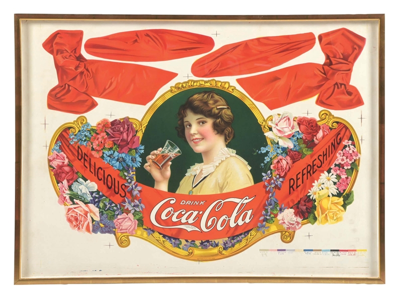 OUTSTANDING COCA-COLA FESTOON PRINTER'S PROOF