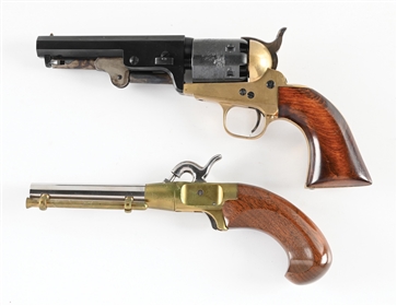 (A) LOT OF 2: BLACK POWDER PERCUSION PISTOLS.