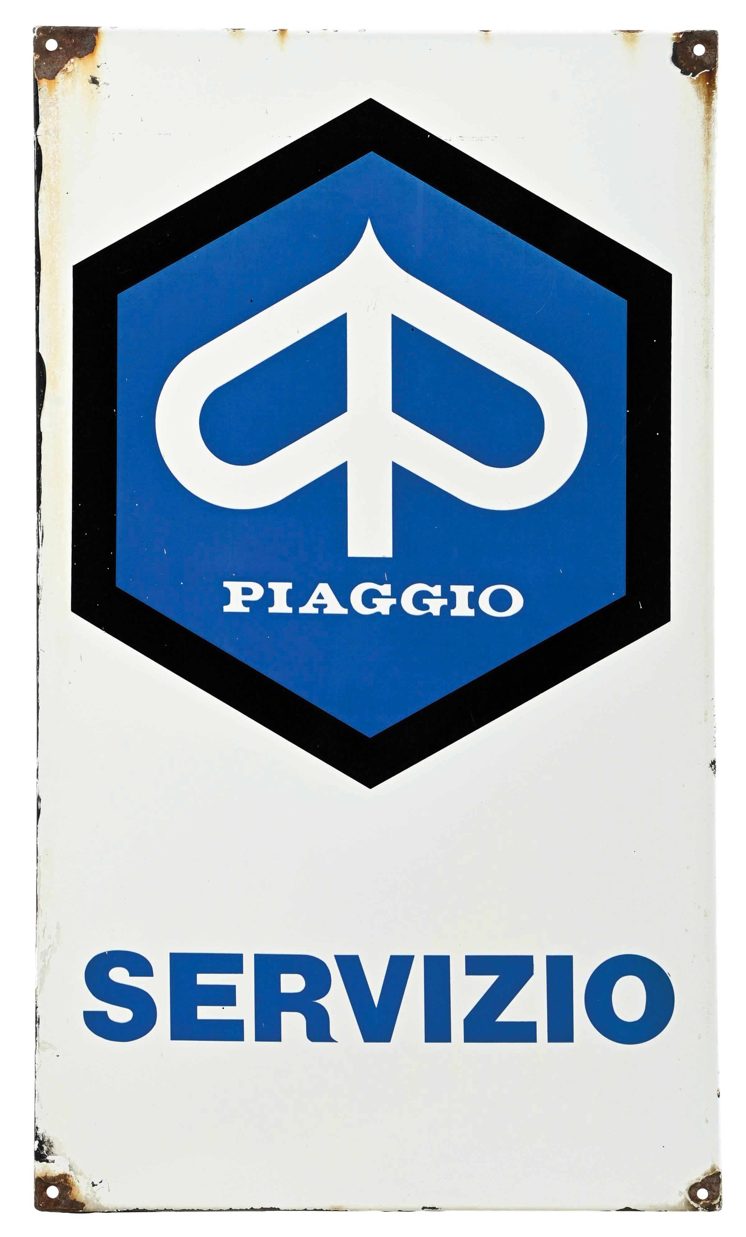 Lot Detail - PIAGGIO SERVIZIO PORCELAIN SIGN