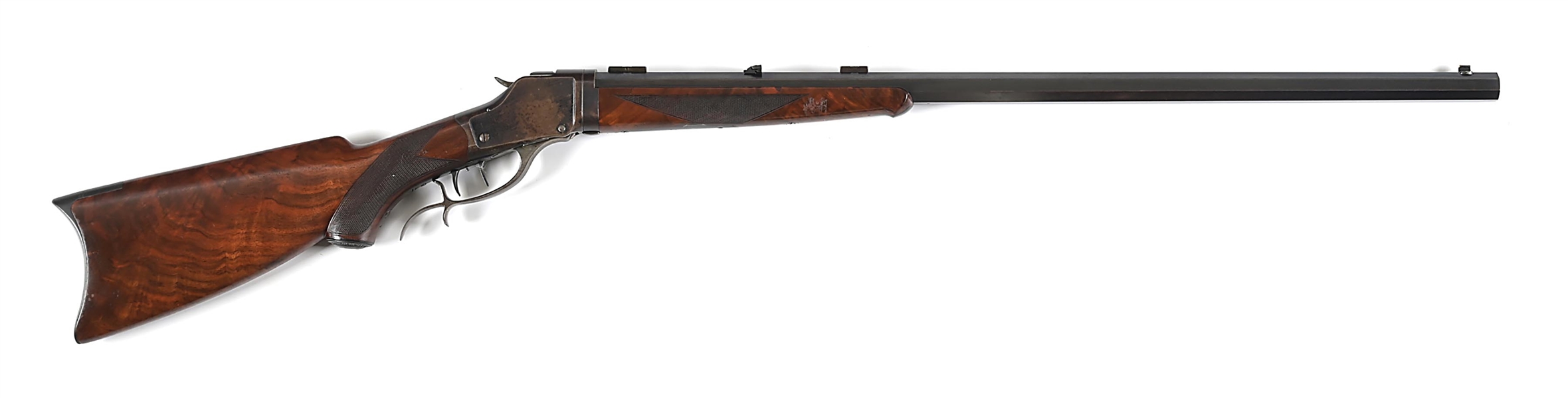 (C) DELUXE WINCHESTER MODEL 1885 HIGH WALL TAKEDOWN .32-40 SINGLE SHOT RIFLE.