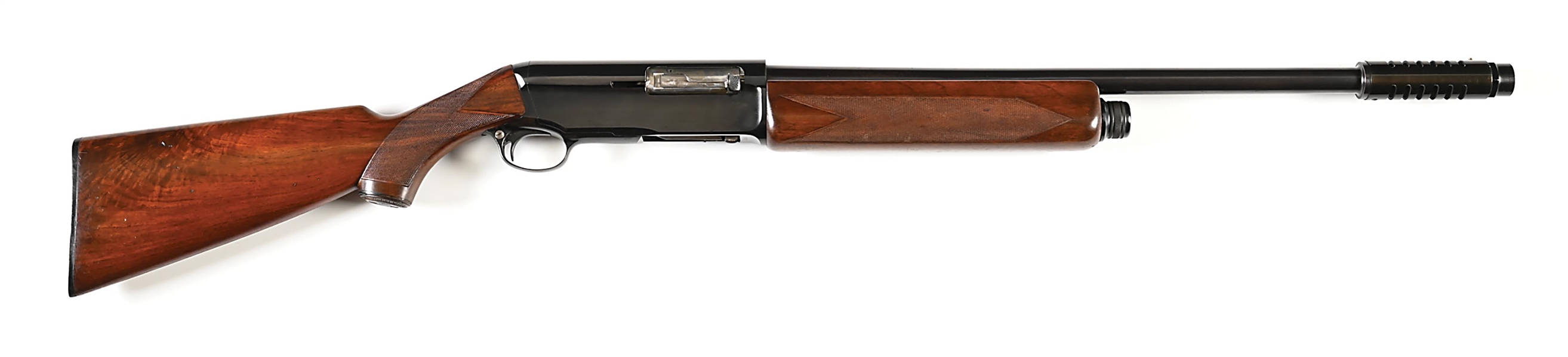 (C) SCARCE WINCHESTER MODEL 40 SEMI-AUTOMATIC SHOTGUN WITH FACTORY LYMAN CUTTS.
