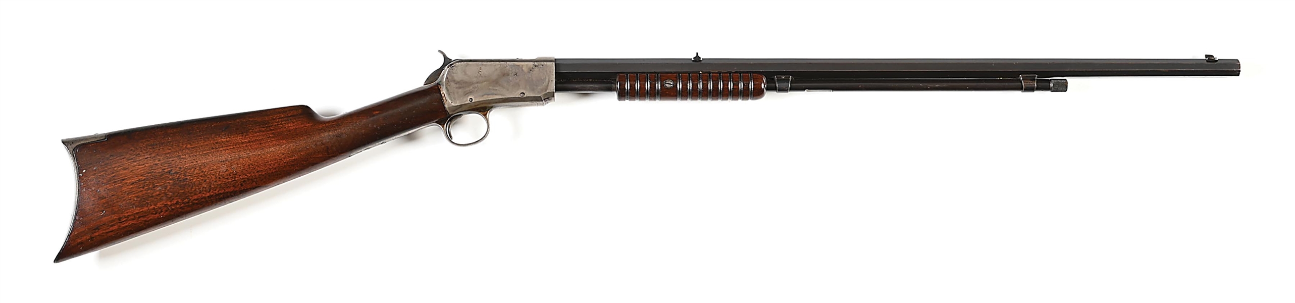 (A) RARE FIRST MODEL WINCHESTER MODEL 1890 SLIDE ACTION RIFLE IN .22 SHORT.