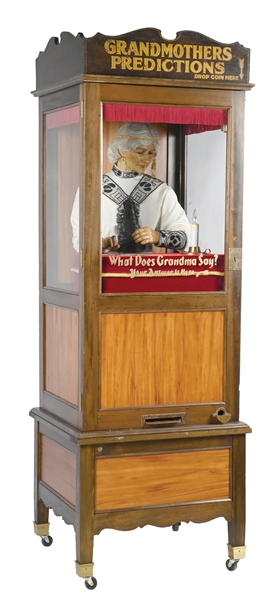 5¢ GRANDMOTHERS PREDICTIONS CLEVELAND FORTUNE TELLER ARCADE MACHINE