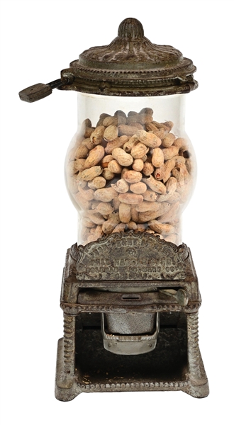 1¢ CAST IRON "CHICAGO" PEANUT VENDING MACHINE