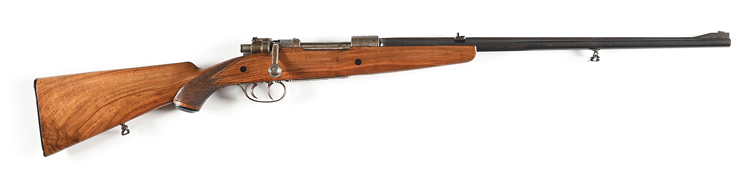 Lot Detail - (C) CUSTOM ENGRAVED BOLT ACTION MAUSER SPORTING RIFLE.