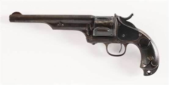 (A) RARE FACTORY BLUE OPEN TOP MERWIN HULBERT FIRST MODEL LARGE FRAME REVOLVER.