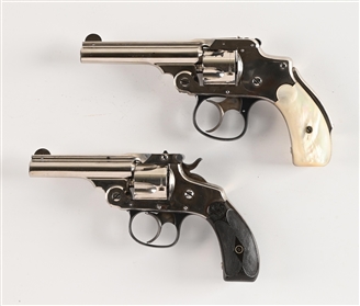 (A) PAIR OF FINE SMITH & WESSON .32 NEW DEPARTURE AND .32 4TH MODEL DA. REVOLVERS