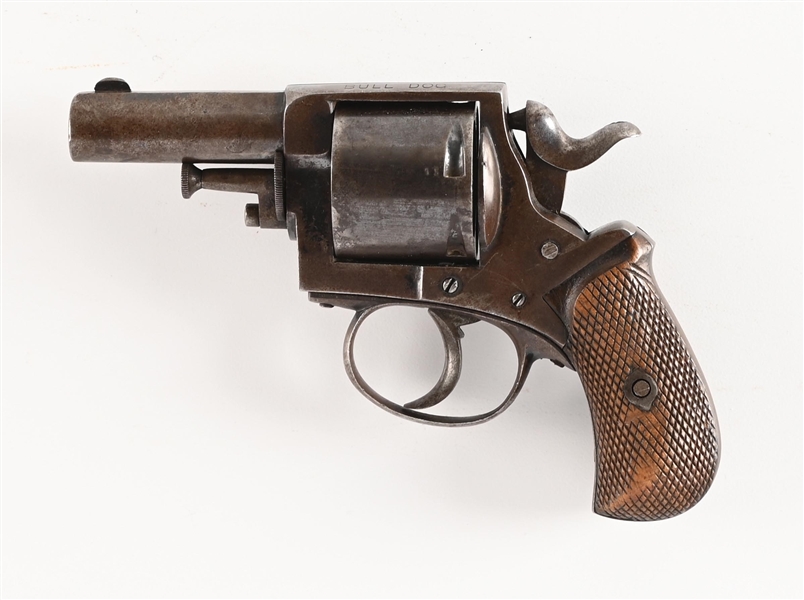 (A) BELGIAN THE BRITISH BULL DOG DOUBLE ACTION REVOLVER.