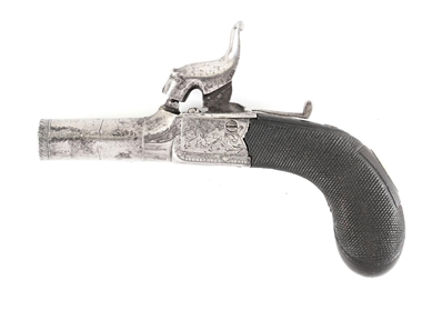 (A) DURS EGG LONDON PERCUSSION MUFF PISTOL.
