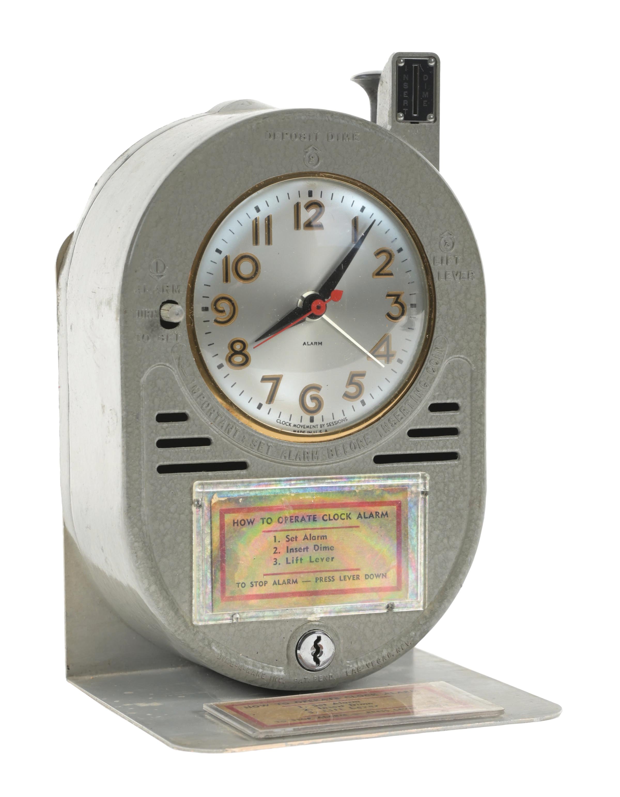 Lot Detail - 10¢ COIN-OPERATED ALARM CLOCK