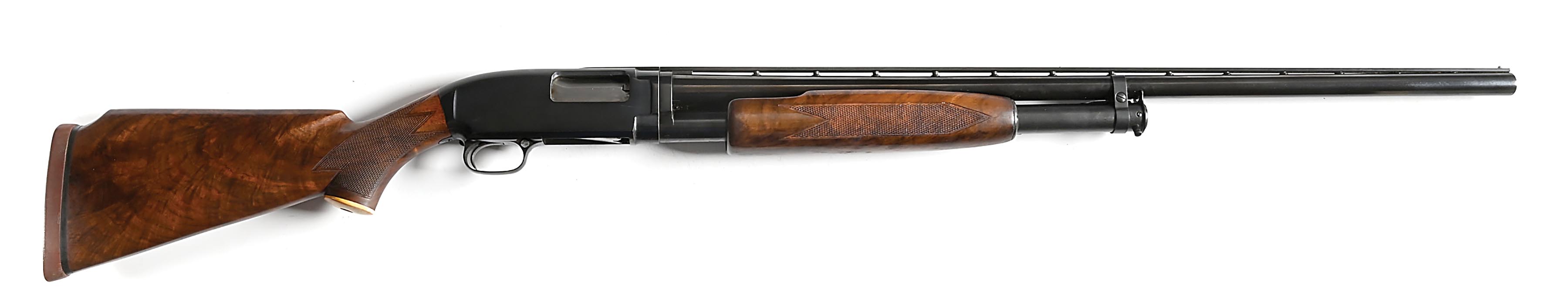 Lot Detail - (C) DELUXE TRAP WINCHESTER MODEL 12 SLIDE ACTION SHOTGUN.