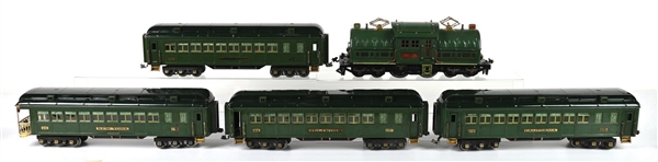LOT OF 5 LIONEL STANDARD GAUGE NO. 381E LOCOMOTIVE & STATE SET