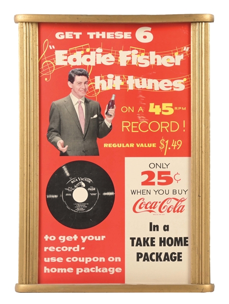 COCA-COLA EDDIE FISHER POSTER