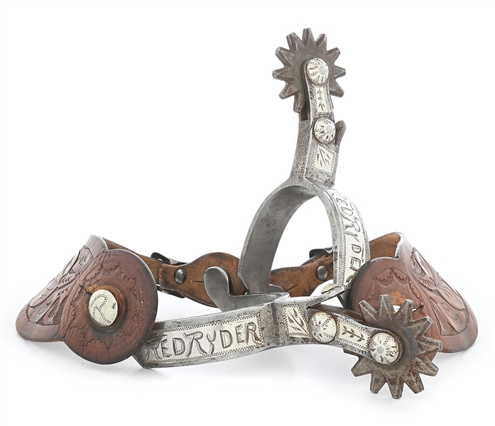 VERY RARE CANON CITY PRISON "RED RYDER" SPURS