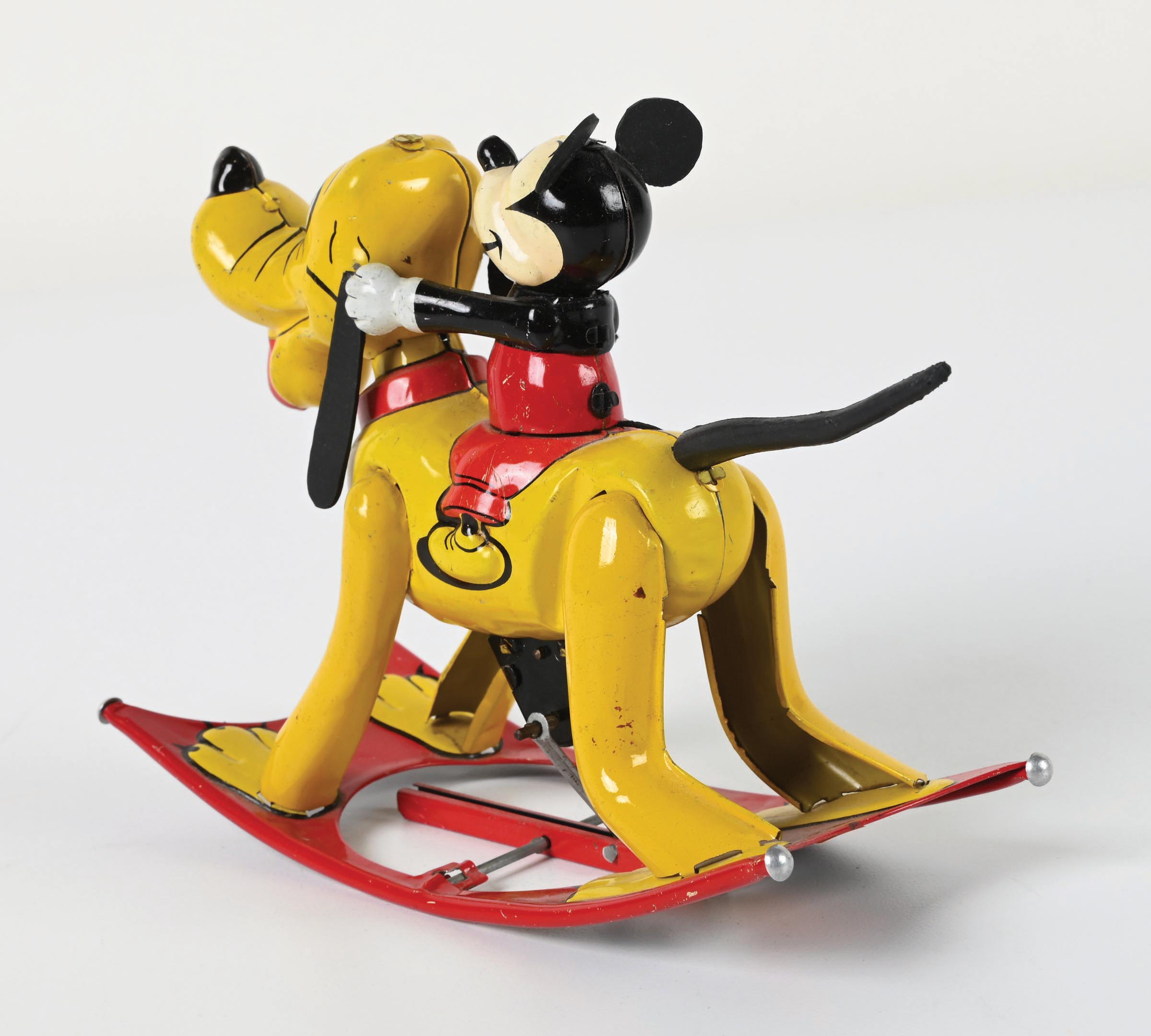 Lot Detail - JAPANESE TIN LITHO LINEMAR WALT DISNEY MICKEY MOUSE RIDING ...