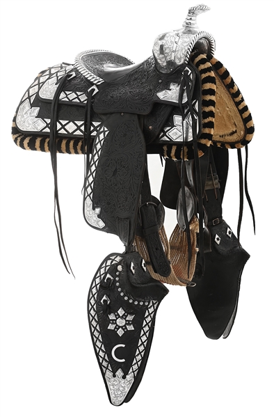 RAY "CRASH" CORRIGANS PERSONAL SCREEN-USED EDWARD H. BOHLIN PARADE SADDLE