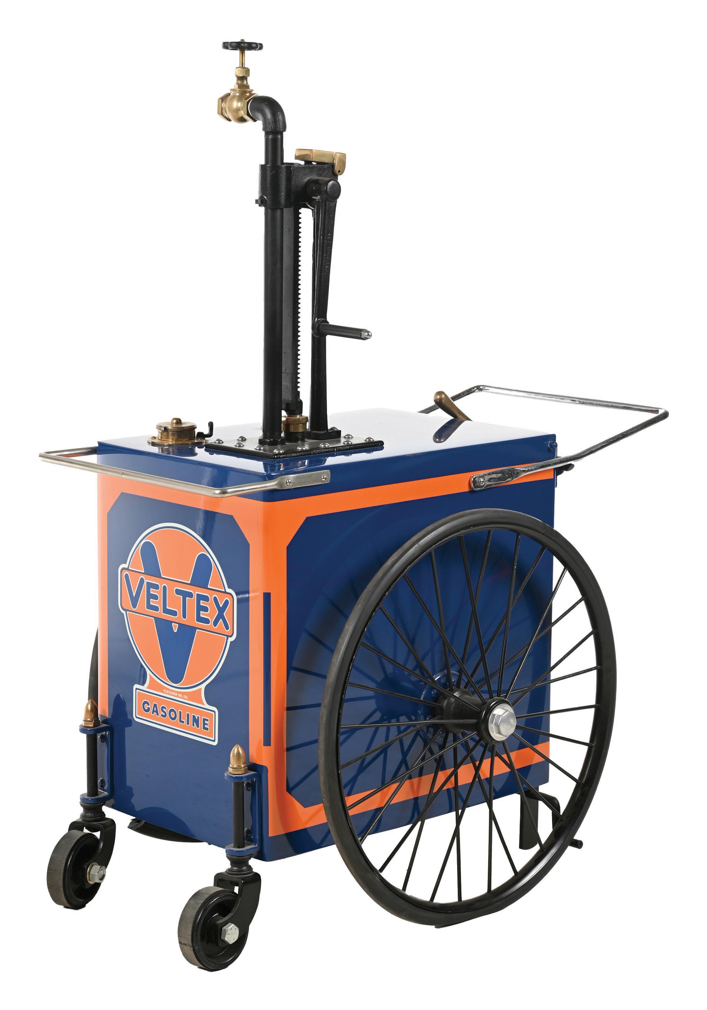 Lot Detail - VELTEX SERVICE STATION ROLLING MOTOR OIL CART.