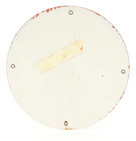 Lot Detail - FLYING A GASOLINE PORCELAIN PUMP PLATE SIGN.