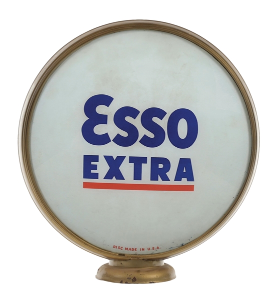 ESSO EXTRA GASOLINE COMPLETE 16.5" GLOBE ON L.P. METAL BODY. 