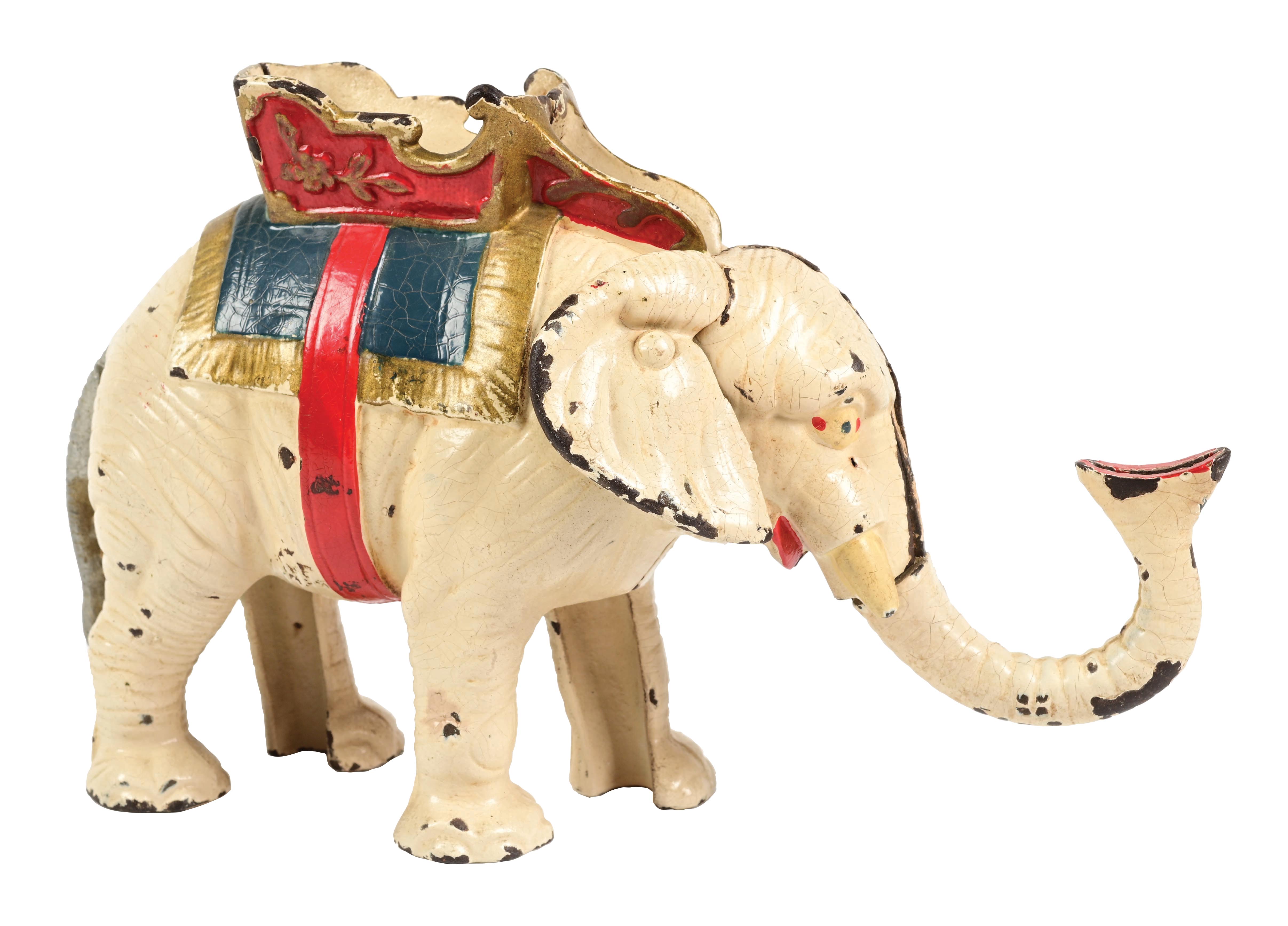 Lot Detail - ELEPHANT W/ HOWDAH WHITE BANK