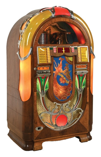 5¢/10¢/25¢ WURLITZER MODEL 850 "PEACOCK" JUKEBOX 