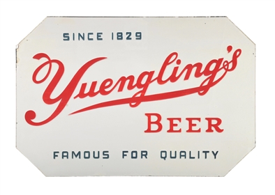 YUENGLINGS BEER REVERSE GLASS MIRROR SIGN 