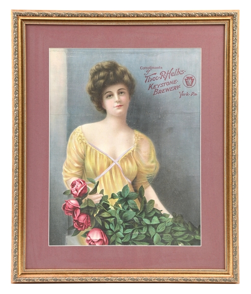 THEO. R. HELBS KEYSTONE BREWERY LITHOGRAPH