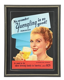 YUENGLING PREMIUM BEER DIE-CUT CARDBOARD STAND-UP SIGN