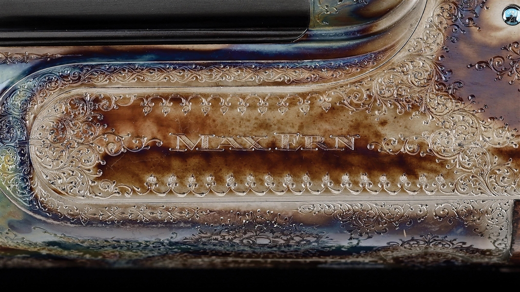 Max Ern Rifle Lot Detail - (M) MAX ERN 20 BORE SIDE BY SIDE SLE SHOTGUN WITH CASE.
