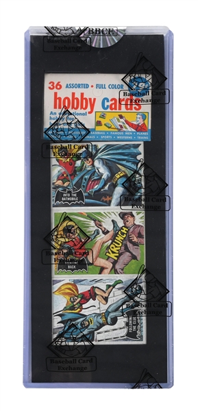 VERY RARE 1966 BATMAN & ROBIN TOPPS HOBBY CARDS