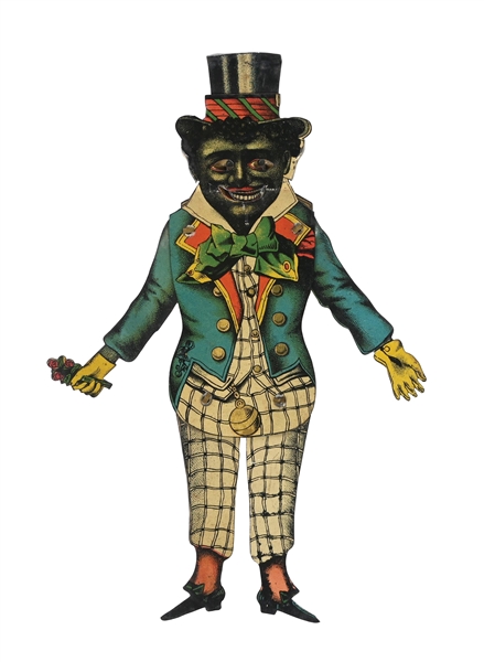 GERMAN LEHMANN TIN LITHO AFRICAN AMERICAN JUMPING JACK TOY