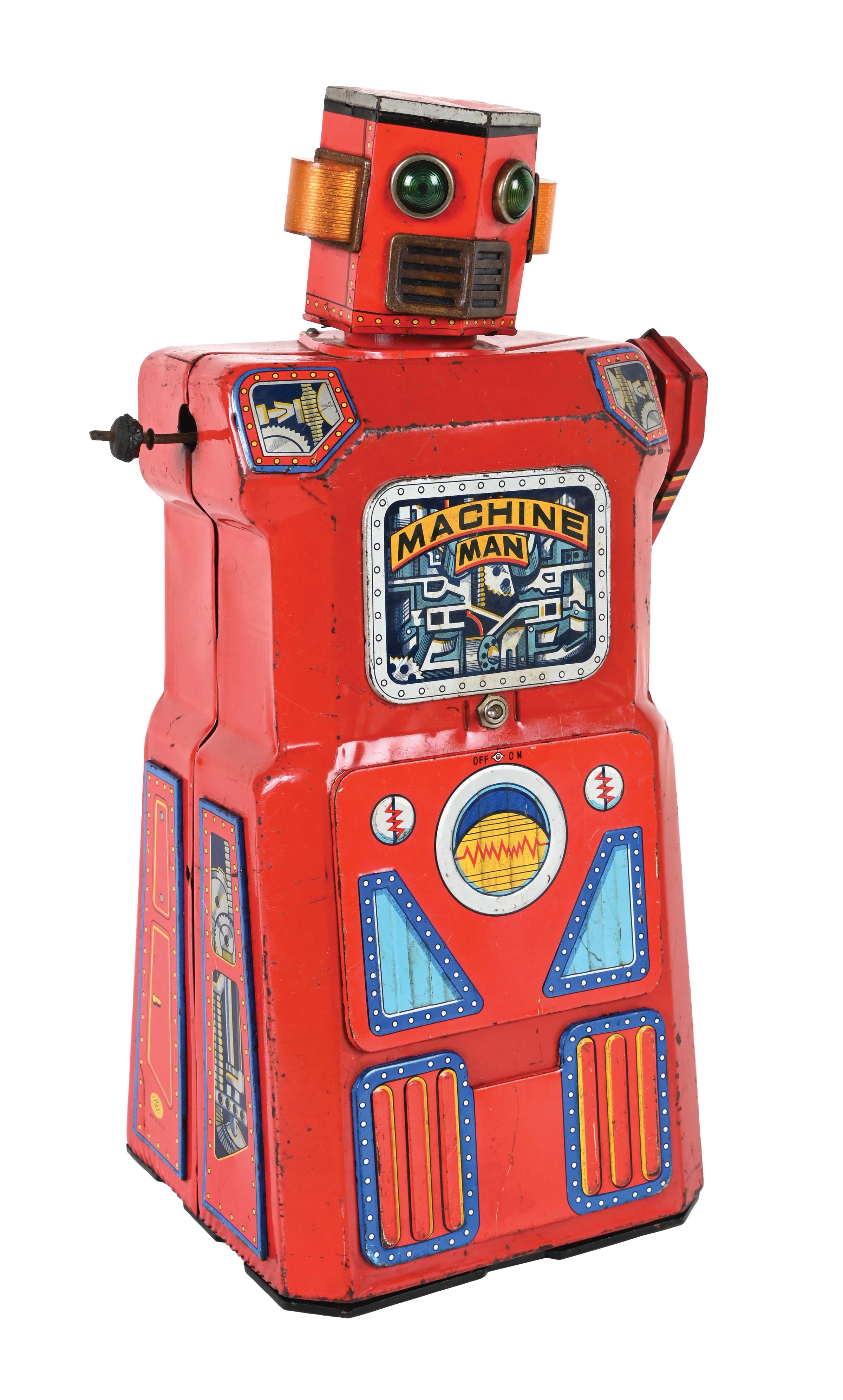 Lot Detail - VERY RARE GANG OF 5 BATTERY-OPERATED MACHINE MAN ROBOT