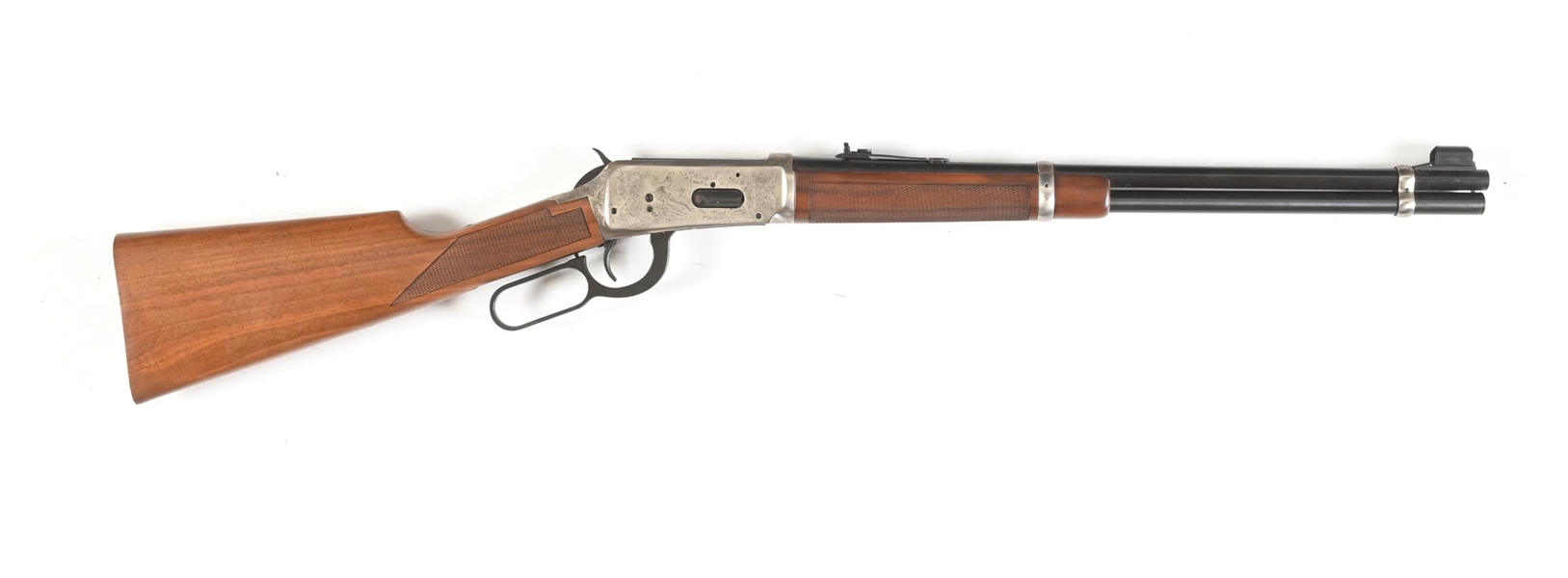 (C) GREAT WESTERN ARTISTS II ENGRAVED WINCHESTER MODEL 94 LEVER ACTION CARBINE.