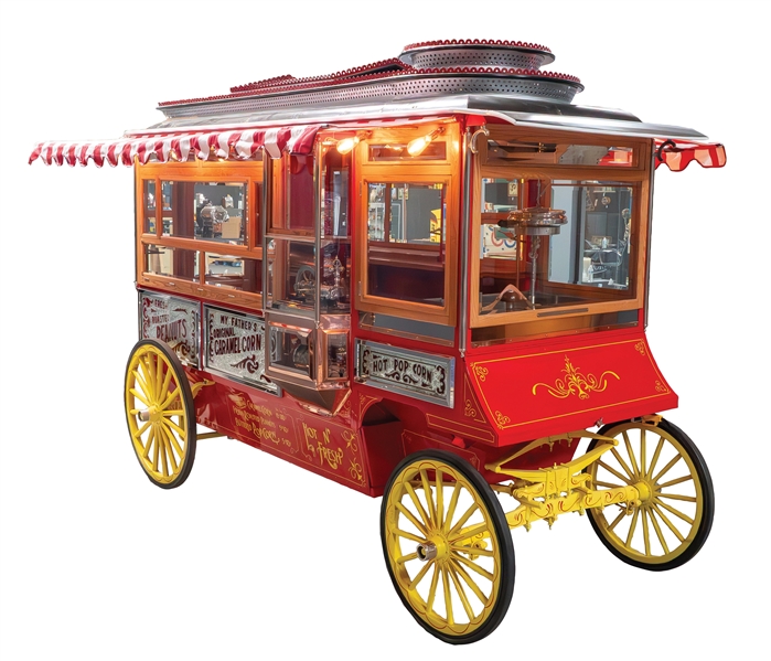 CRETORS MODEL D HORSE-DRAWN POPCORN WAGON